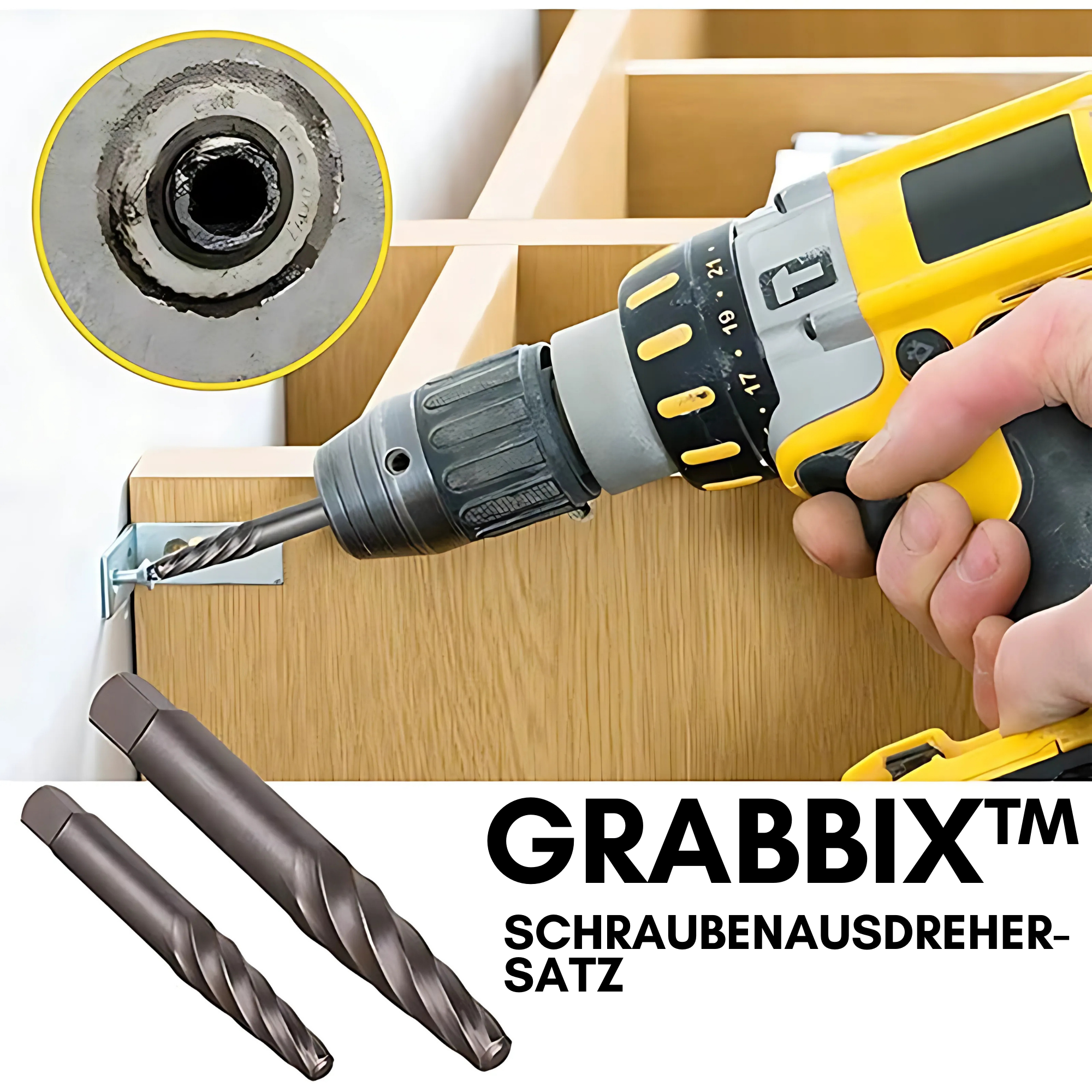 Grabbix™ - Schraubenausdreher (Satz von 6 Stück)